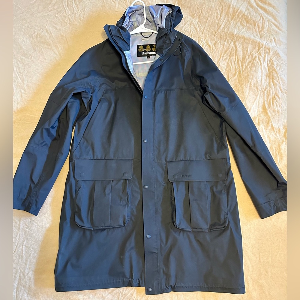 Barbour - Waterproof Rain Jacket - Men’s Medium - Navy Blue